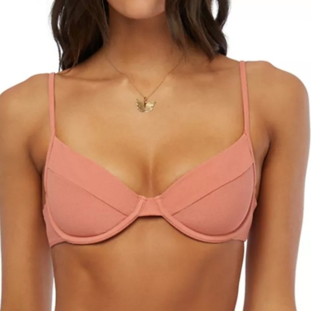🍹WEWOREWHAT FULL COVERAGE UNDERWIRE BIKINI TOP SIZE M